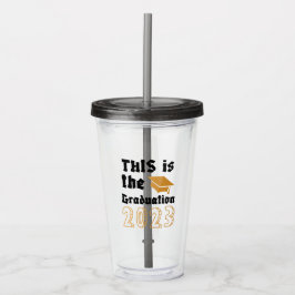 Afstuderen Acryl Drinkbeker