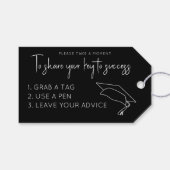 afstuderen advies label cadeaulabel (Voorkant (Horizontaal))