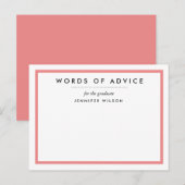 Afstuderen Adviezenkaarten Advieskaart (Voorkant / Achterkant)