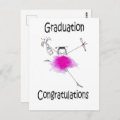 Afstuderen afdrukken |Afstuderen Cadeau | Briefkaart (Voorkant / Achterkant)