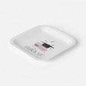 Afstuderen Afloopkapje Papieren Bordje (Gebogen)