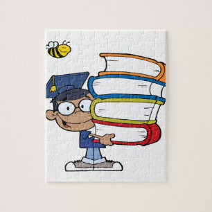 Afstuderen African American Boy Legpuzzel