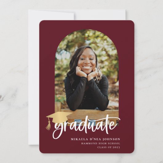 Afstuderen afspelen aankondiging (Voorkant)