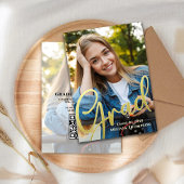 Afstuderen Afstudeerder Gold Calligrafie | Website Kaart