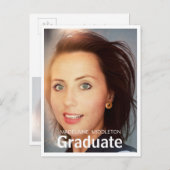 Afstuderen afstudeerfeest Foto Briefkaart (Voorkant / Achterkant)