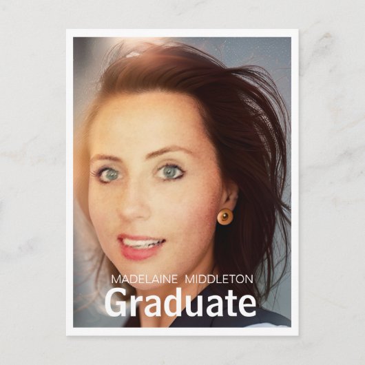 Afstuderen afstudeerfeest Foto Briefkaart (Voorkant)