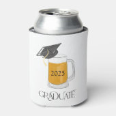 Afstuderen Afstuderen Afstudeerder Pet Bier Jaar K Blikjeskoeler (Blikje Voorkant)