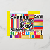 Afstuderen Afstuderen Celebrate Gift Kaart (Voorkant / Achterkant)