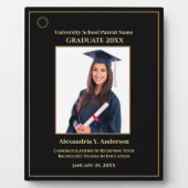 Afstuderen Afstuderen Foto Gold Logo Modern Award Fotoplaat (Voorkant)