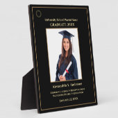 Afstuderen Afstuderen Foto Gold Logo Modern Award Fotoplaat (Zijkant)
