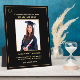 Afstuderen Afstuderen Foto Gold Logo Modern Award Fotoplaat