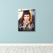 Afstuderen Afstuderen Foto Typografie V2 Canvas Afdruk (Insitu (Houten vloer))