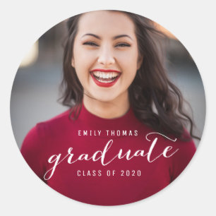 Afstuderen Afstuderen Fotoklasse van 2020 Ronde Sticker