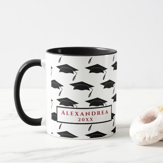 Afstuderen Afstuderen klasse Petten personaliseren Mok (Met donut)