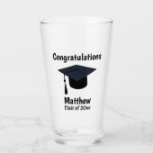 Afstuderen Afstuderen School Gefeliciteerd Glas (Voorkant)