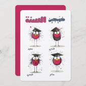 Afstuderen-album Sarcastic Fun and Funny Poses Kaart (Voorkant / Achterkant)