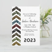 Afstuderen Arrow Invitation Class of 2023 Kaart (Staand voorkant)