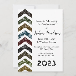 Afstuderen Arrow Invitation Class of 2023 Kaart