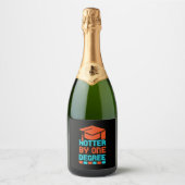 Afstuderen art Hotter in één graad Sparkling Wijnetiket (Voorkant)