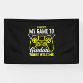 Afstuderen Art. | Ik heb mijn spel Afstuderen Spandoek (Horizontaal)