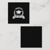 Afstuderen Art. | Ik heb nu gestudeerd en ben als Notitiekaartje (Voorkant / Achterkant)