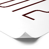 Afstuderen Autograafkaart Poster (Hoek)