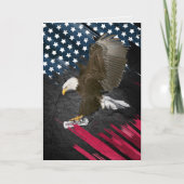 Afstuderen Bald Eagle met Diploma Kaart (Voorkant)