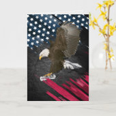 Afstuderen Bald Eagle met Diploma Kaart (Gele Bloem)