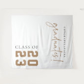 Afstuderen Banner Banner van schoolfeest Wandkleed (Voorkant (horizontaal))