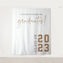 Afstuderen Banner Banner van schoolfeest Wandkleed