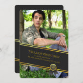 Afstuderen Banner Fotoaankondiging Aankondiging (Voorkant / Achterkant)