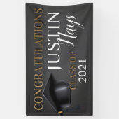 Afstuderen banner, Graduation party, afstudeerder  Spandoek (Verticaal)