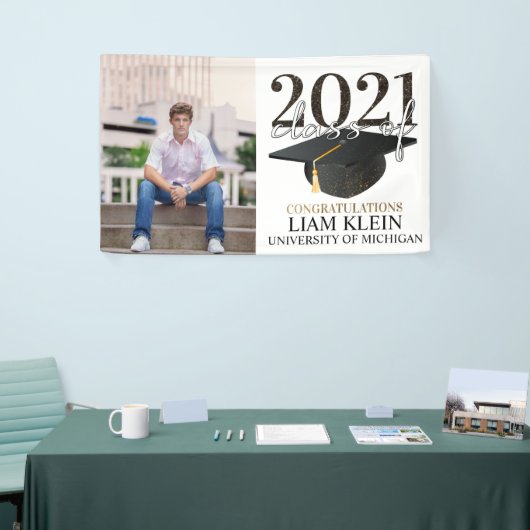 Afstuderen banner, Graduation party, afstudeerder  Spandoek (Beurs)