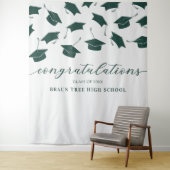 Afstuderen banner school wandkleed (In situ)