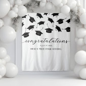 Afstuderen banner school wandkleed