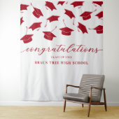 Afstuderen banner school wandkleed (In situ)