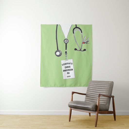 Afstuderen Banner Tapestry Medical School Doctor Wandkleed (In situ)