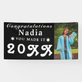Afstuderen Banners | Gepersonaliseerde banners voo (Horizontaal)