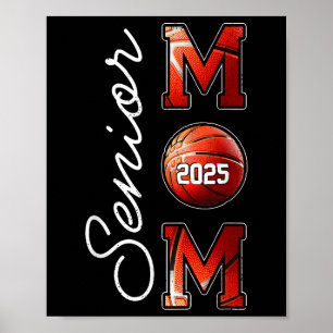 Afstuderen Basketbal Senior Mom 2025 CL van 2025 Poster