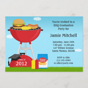 Afstuderen BBQ Party Invitation Class of 2013 Kaart