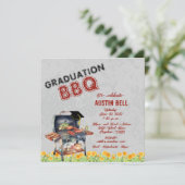 Afstuderen BBQ Uitnodiging (Staand voorkant)