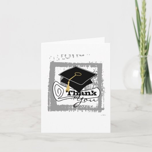 Afstuderen Bedankt Card Diploma 1 (Voorkant)