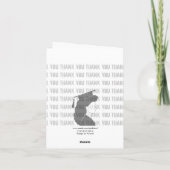 Afstuderen Bedankt Card Gown Tegel 3 (Achterkant)