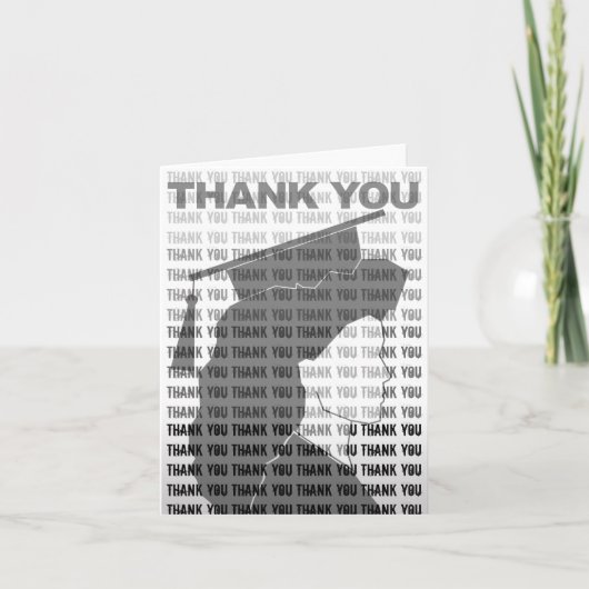 Afstuderen Bedankt Card Gown Tegel 3 (Voorkant)