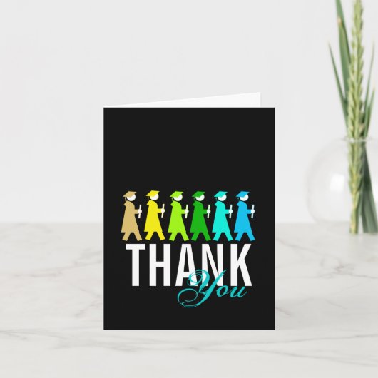 Afstuderen Bedankt Card Processional 4 (Voorkant)