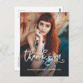 Afstuderen Bedankt Foto High School Afstuderen Briefkaart (Voorkant / Achterkant)