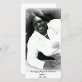 "Afstuderen bedankt" Fotokaart Bedankkaart (Voorkant / Achterkant)