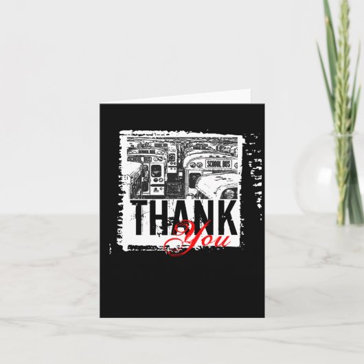 Afstuderen Bedankt Kaart Schoolbus 1 (Voorkant)