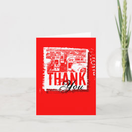 Afstuderen Bedankt Kaart Schoolbus 2