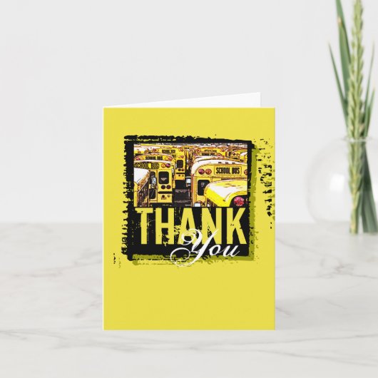 Afstuderen Bedankt Kaart Schoolbus 3 (Voorkant)